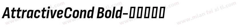 AttractiveCond Bold字体转换